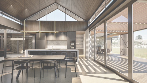 Condon Scott Architects Albert Town House render_Interior 1